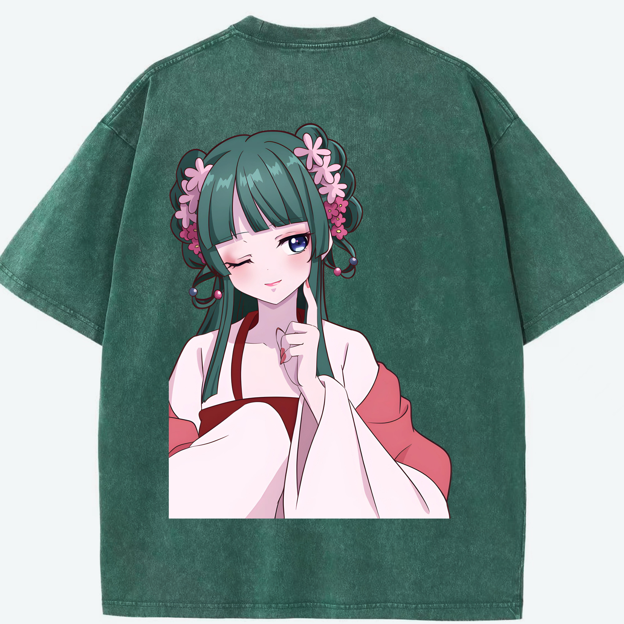 （画像用） 薬屋のひとりごと The Apothecary Diaries 綿100% ヴィンテージ風 半袖Tシャツ（背面プリント）
